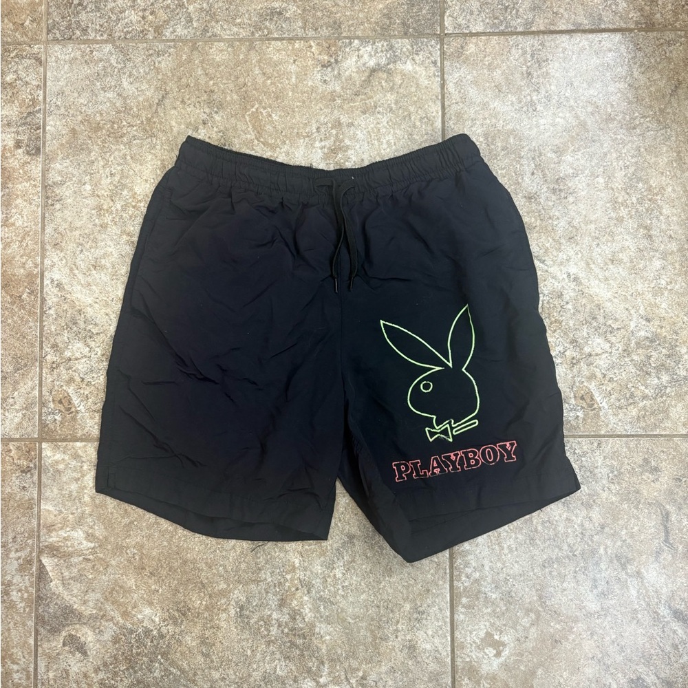 5/$20 PacSun Playboy Swim Trunks with Playboy Logo